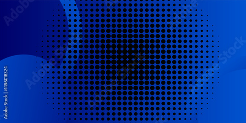 Minimal geometric background. Blue elements with fluid gradient. Dynamic shapes composition. It is suitable for posters, flyers, websites, covers, banners, advertising