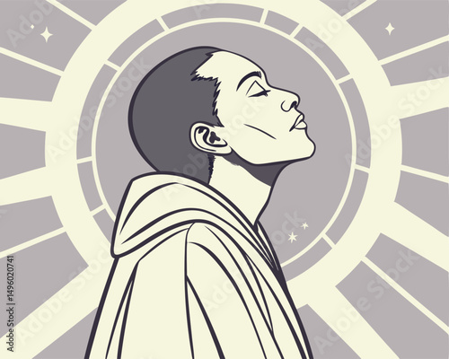 Person Surrounded by Aura