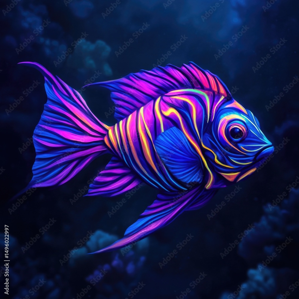 Fototapeta premium Dazzling Rainbow Fish