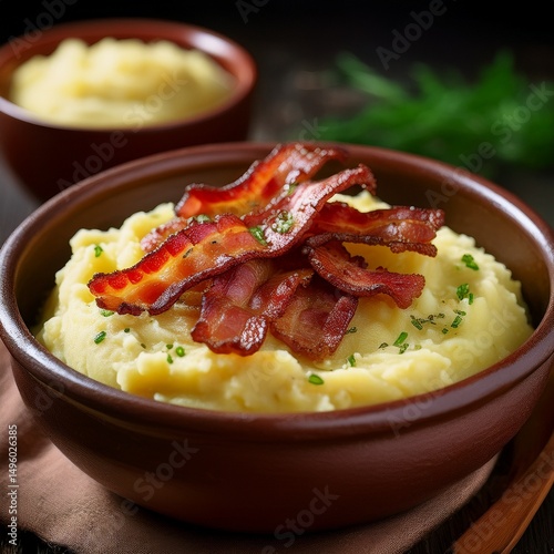 Mulgipuder – Kartoffel-Gerste-Püree mit Speck photo