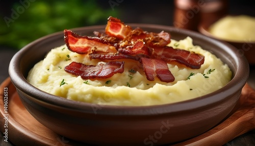 Mulgipuder – Kartoffel-Gerste-Püree mit Speck photo