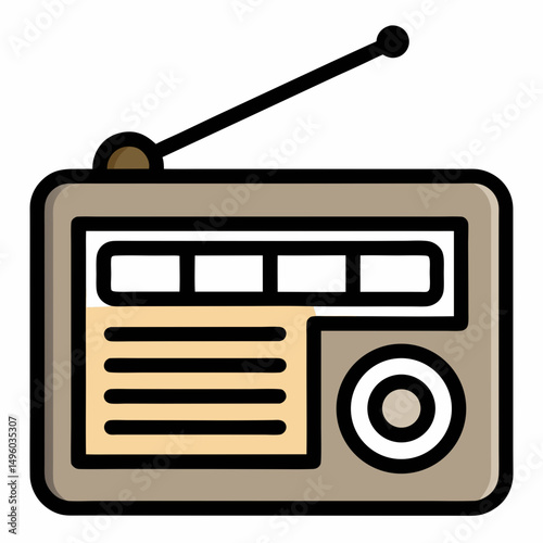 retro radio icon