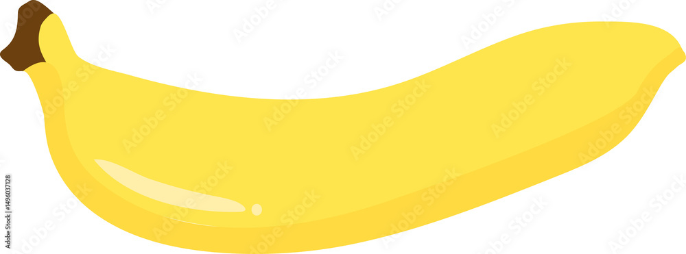 Whole Yellow Banana Illustration / 통 바나나 과일 그림 Whole Yellow Banana Illustration / 통 바나나 과일 그림