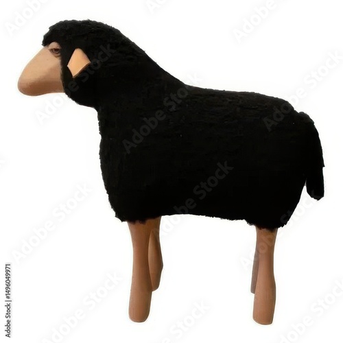 Black Sheep Plush Toy, Cute Animal Decor