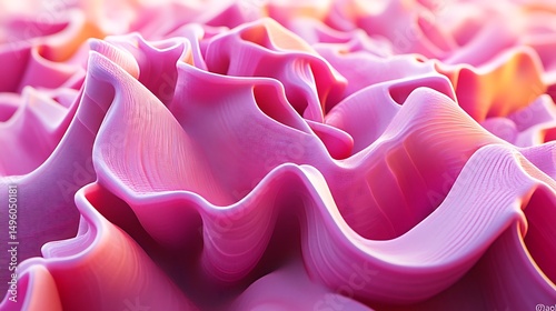 Pink Abstract Wave Texture.