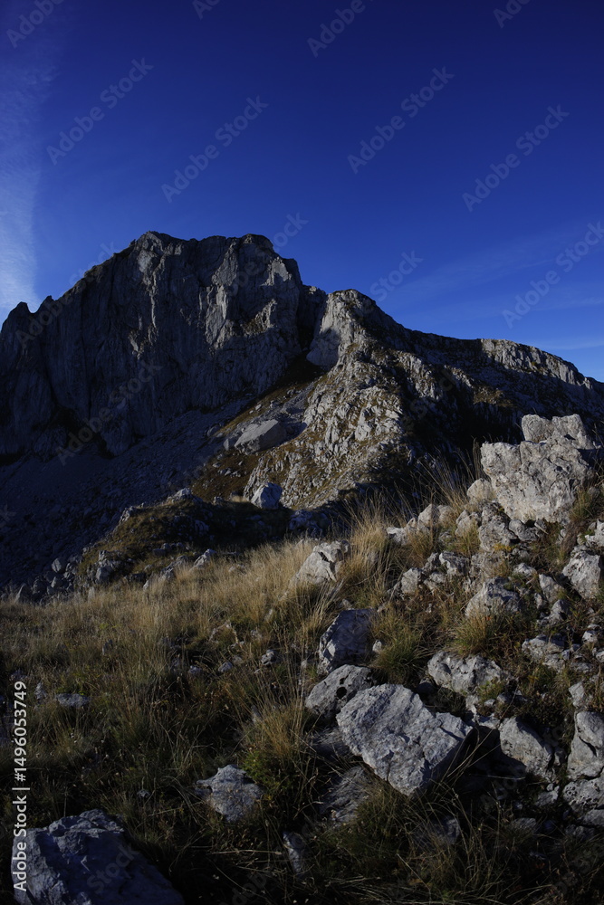 Obraz premium Sunriser on the ridge Accursed mountains