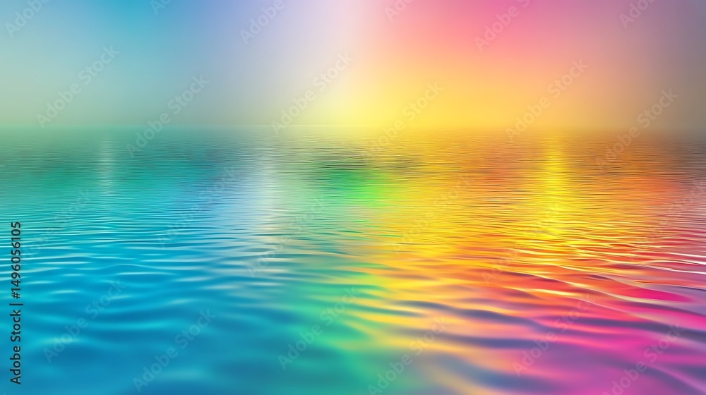 Fototapeta premium Colorful ocean sunrise reflection.