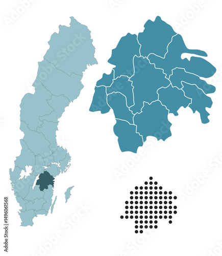 Set maps of Södermanland County