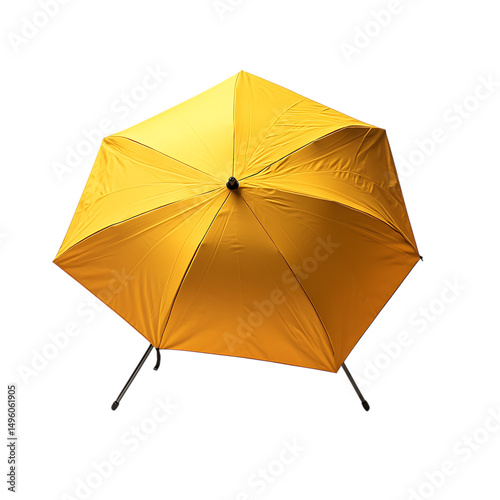 Sport Inspired Compact Beach Umbrella with a Rugged Isolated on Transparent Background