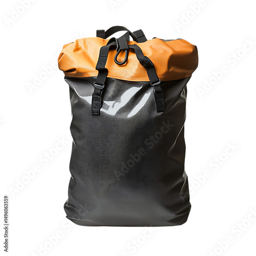 Modern Waterproof Dry Bag with a Streamlined Form Isolated on Transparent Background
