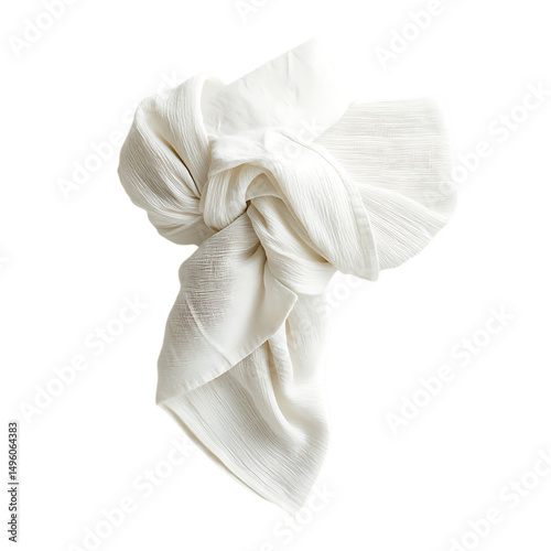 Elegant Cooling Wrap with a Refined Moisture Absorb Isolated on Transparent Background