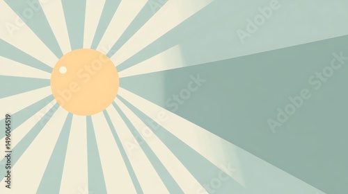 Sunburst Abstract Pastel Background.