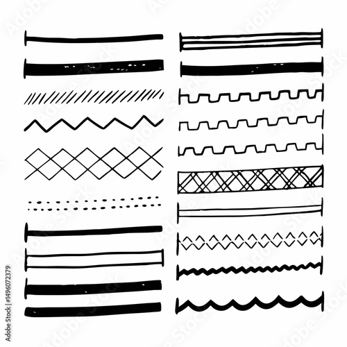 black and white page dividers
