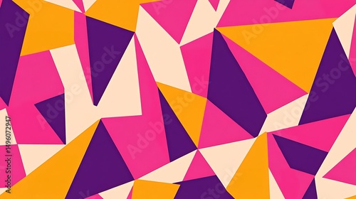 Abstract Geometric Triangle Pattern. (2)