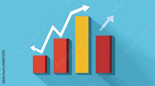 Growth Chart with Upward Trend, and Success. (1)