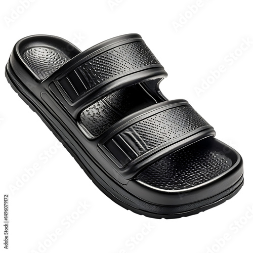 Durable Waterresistant Sandals with a Sleek Streaml Isolated on Transparent Background