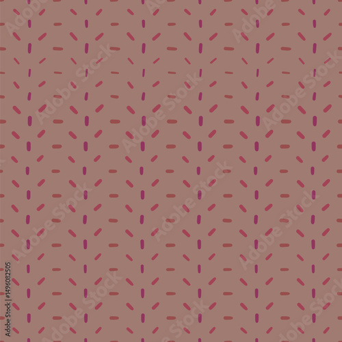 Small lines repeat seamlessly pattern. Vertical, horizontal and diagonal striped textile vector backdrop in brown and red.