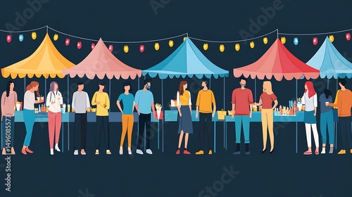 Night Market Street Food Festival.