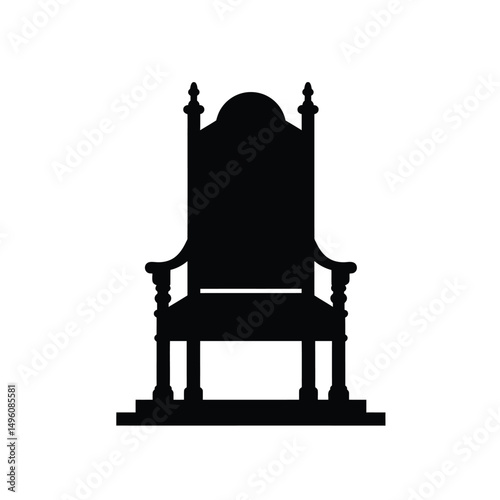 Majestic throne chair royal seat of power