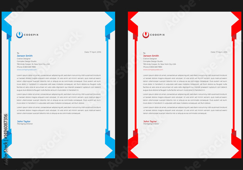 letterhead flyer corporate official minimal creative abstract professional informative newsletter magazine poster brochure design with logo