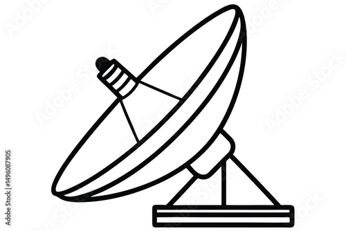 Satellite dish icon vector, satellite dish icon vector illustration graphic design