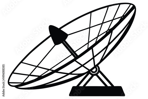 Satellite dish icon vector, satellite dish icon vector illustration graphic design