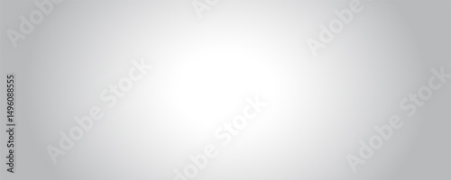 Abstract grey and white gradient background with light and dark center points on the sides. Simple illustration. Product display backdrop design with light color in the center. Art & Illustration