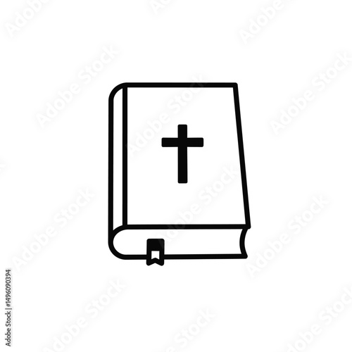 Holy bible book christian cross religious faith