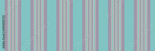 Fook seamless lines textile, geometrical background stripe pattern. Relicate texture vertical fabric vector in teal and pink colors.