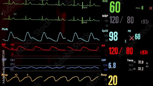 emergency heart heartbeat doctor medicine health high treatment hd monitoring line design 4k HD.