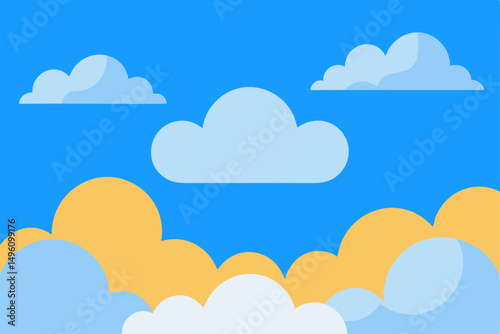 blue sky with clouds
