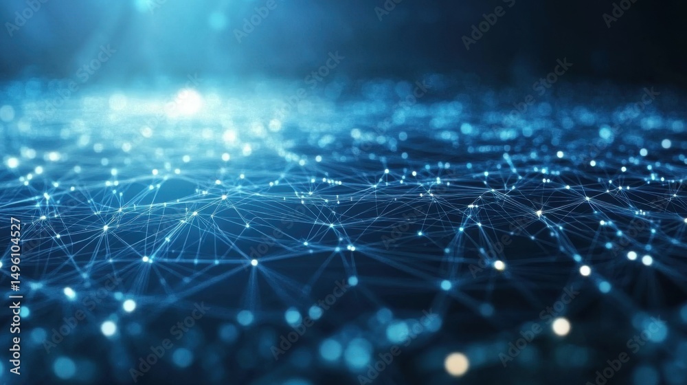 Obraz premium minimal networking technology background big data connectivity software development wallpaper