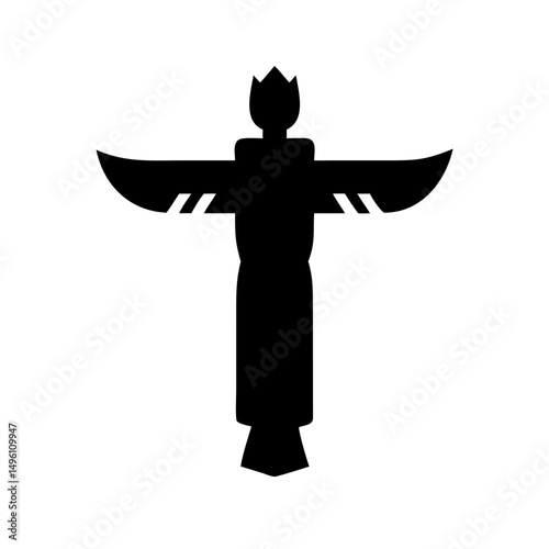 Explore black totem pole vector art and cultural symbol clip art for graphic design projects now