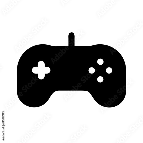 Game controller vector illustration for gaming console and video game design projects online