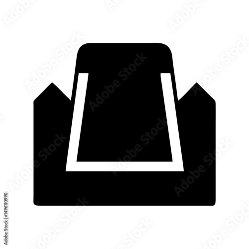 Find black and white armchair icon vector illustration for furniture store and home decor design 90