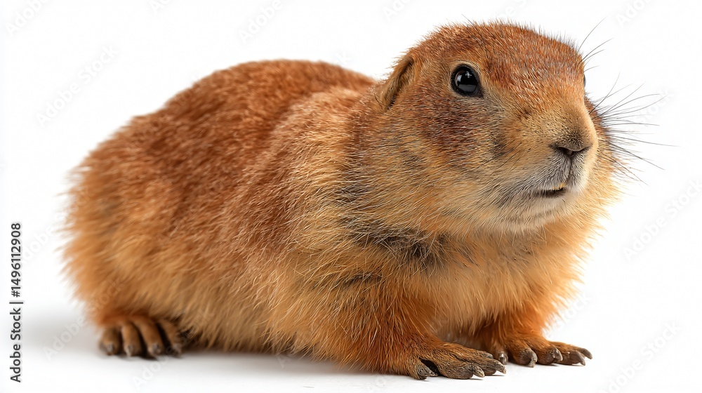 Fototapeta premium Cute Gopher Isolated on White Background for Design Projects