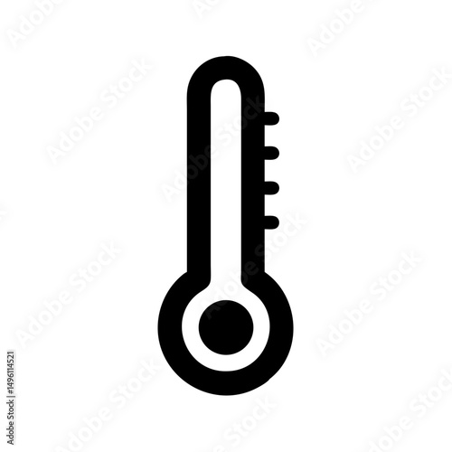 Thermometer medical healthcare temperature check fever sick cold flu icon vector graphic design