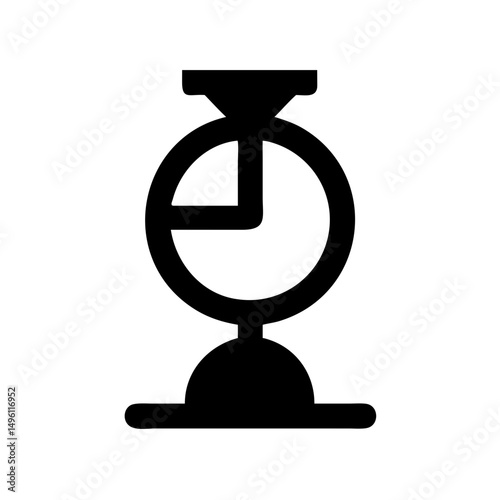 Clock timer icon vector illustration simple design for time management and productivity concept