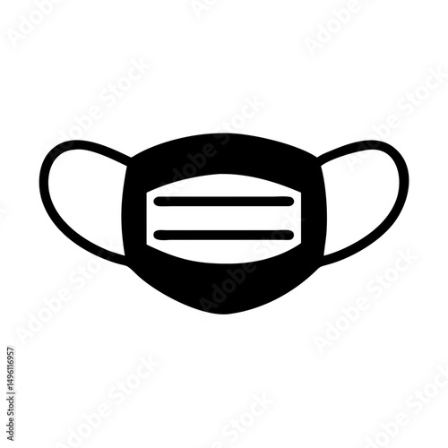 Find protective face mask vector graphic for health safety and virus prevention measures design