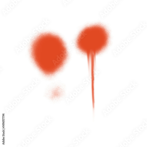 Spiled spray paint
