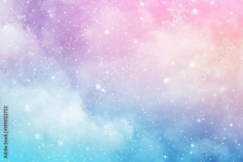 Pastel Dreamy Galaxy Sky Background