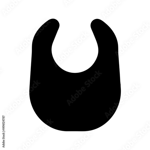 Baby bib vector image for feeding time protection and mess free eating for infants and toddlers