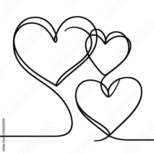 Heart, love, romance or valentine's day red heart. Heart vector icons. Artistic red heart love symbols isolated editable.