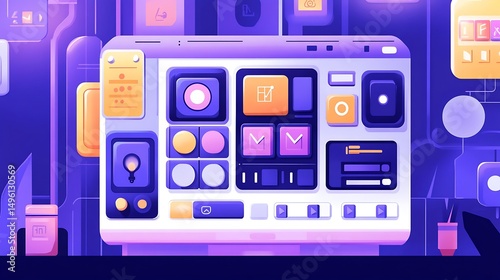 Digital Dashboard Interface Design.