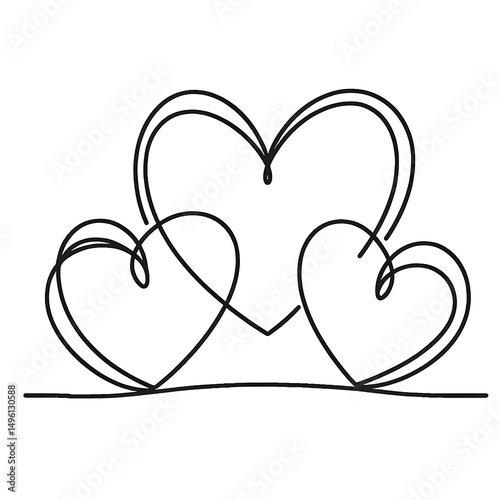 Heart, love, romance or valentine's day red heart. Heart vector icons. Artistic red heart love symbols isolated editable.