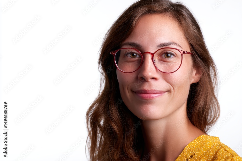 Obraz premium A teacher in studio lighting, medium shot professional photo on white background