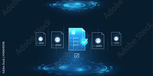 AI help business document verification of user concept