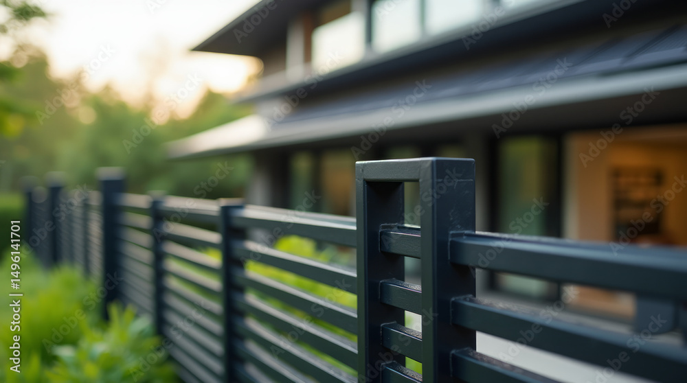 Contemporary — Solar Panels Prominently Positioned on Sleek Flat Roof Highlighting Sustainable Design Contemporary — Solar Panels Prominently Positioned on Sleek Flat Roof Highlighting Sustainable Design
