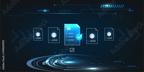 AI help business document verification of user concept