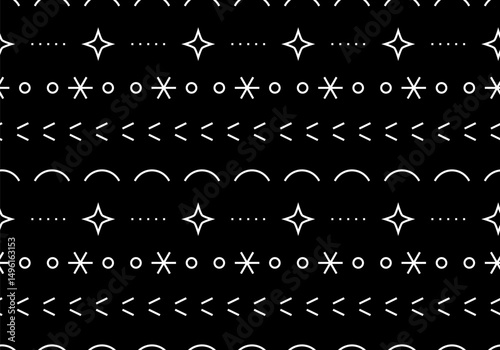 Christmas seamless background, wrapping paper stock illustration